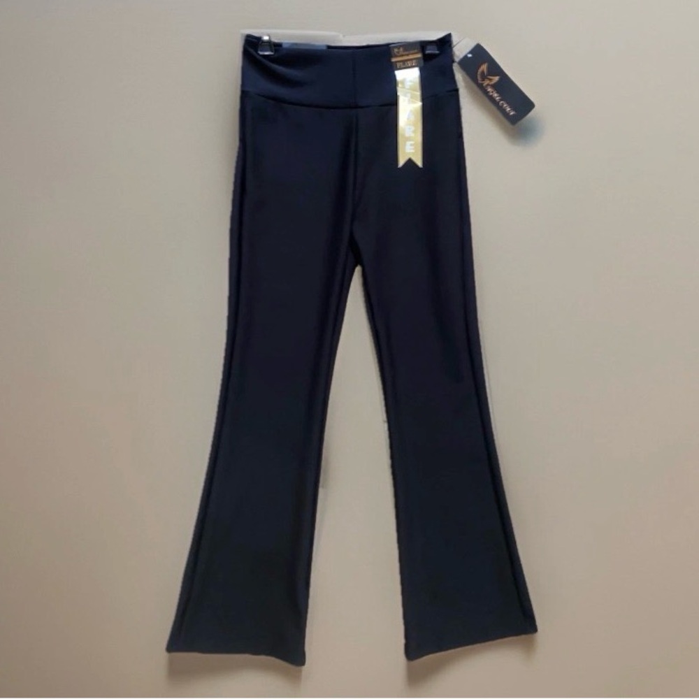 NWT Angel Cult Women's Black High Waisted Pull-On Stretch Flare Dress Pants | M